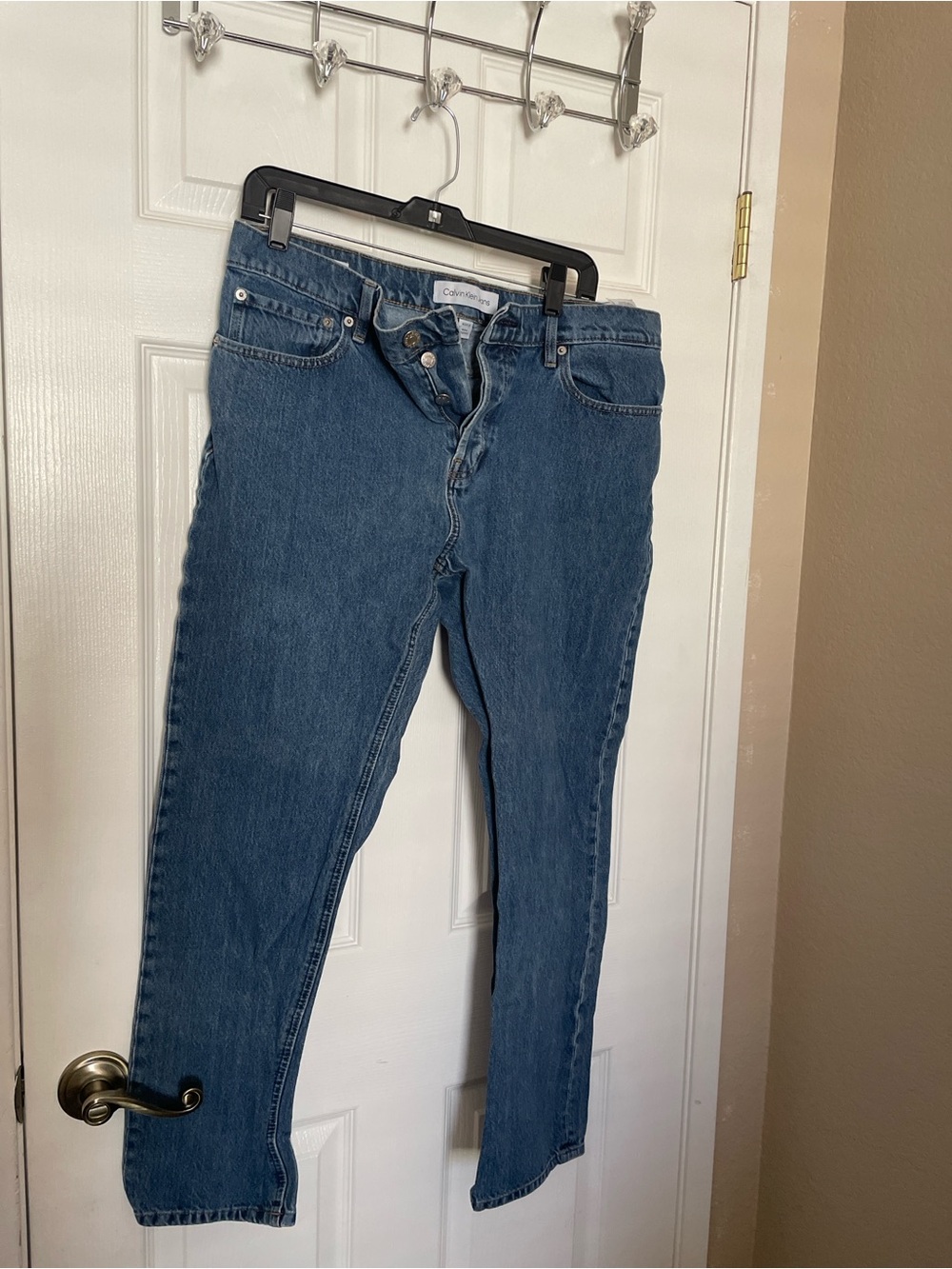 Calvin Klein Jeans men’s Dark Blue Skinny High-Rise Jeans